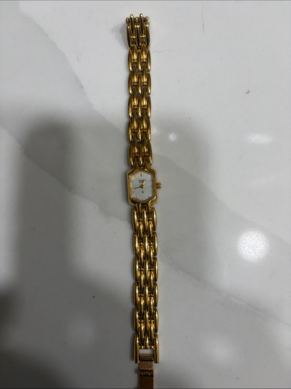 Citizen  Gold Chain-Link Women's Bracelet Watch - Elegant Slim Design